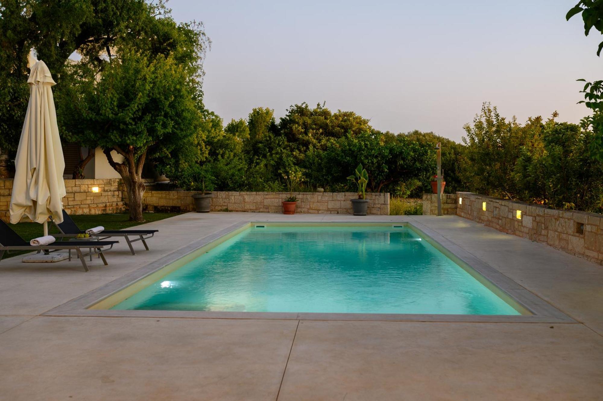 Blue Sky Villa In Crete Epano Vathia Buitenkant foto