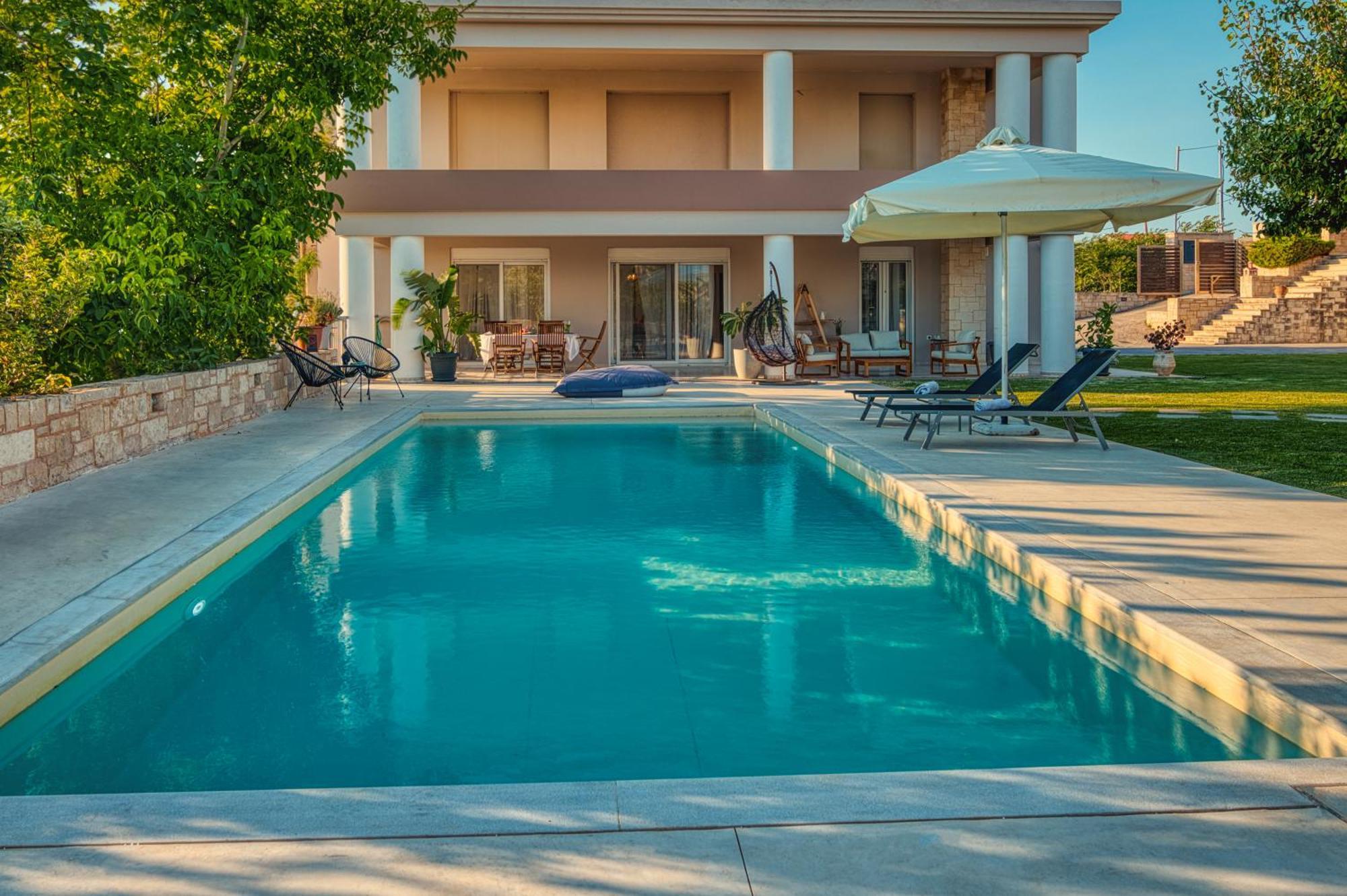 Blue Sky Villa In Crete Epano Vathia Buitenkant foto